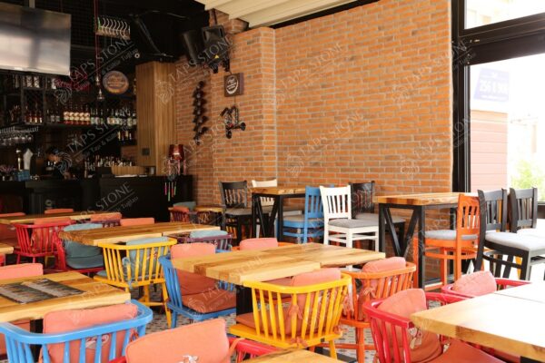 cafe dekoratif tas kaplama
