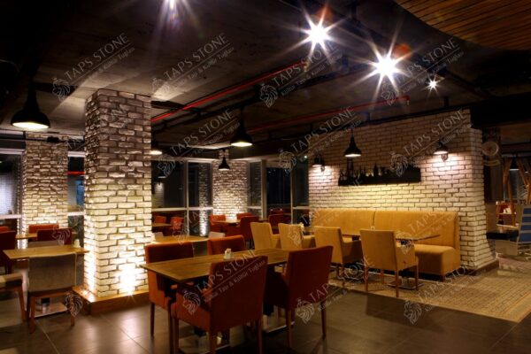 cafe tugla dekorasyonu